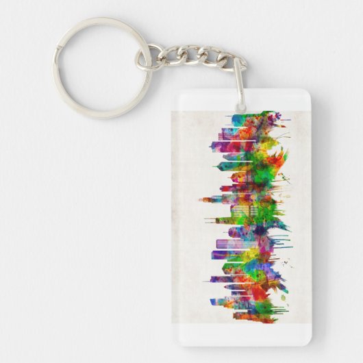 Porte-clés Skyline de l'Illinois (Devant)