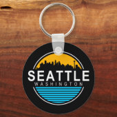 Porte-clés Skyline de Seattle (Recto)