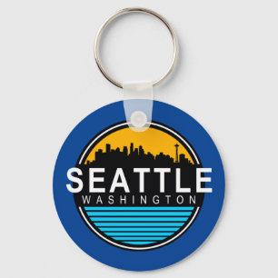 Porte-clés Skyline de Seattle