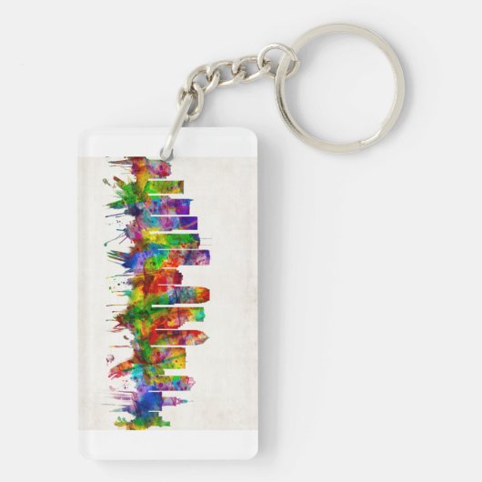 Porte-clés Skyline de Tampa Florida (Dos)