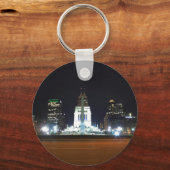 Porte-clés Skyline d'Indianapolis la nuit (Recto)