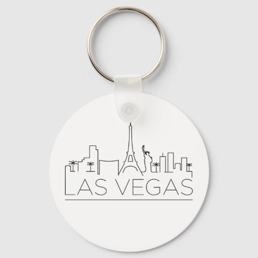 Porte-clés Skyline stylisé Las Vegas (Recto)