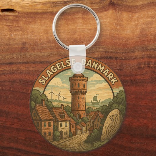 Porte-clés Slagelse Denmark Tower (Verso)