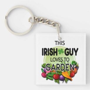 Porte-clés Slainte Ce Gars Irlandais Aime Jardin Végétable