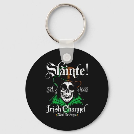 Porte-clés Slainte Irish Channel New Orleans St Patricks Day (Recto)