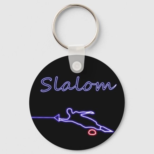 Porte-clés Slalom Water Skier Neon Porte - clé (Recto)
