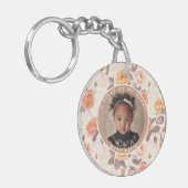 Porte-clés Sleek Dads Day Gifts Custom Rose (Devant gauche)