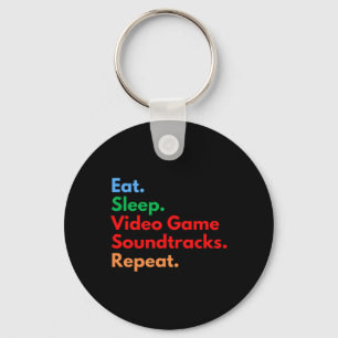 Porte-clés Sleep Video Game Soundtracks Répéter Pour Gaming L