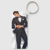 Porte-clés Sleeping Elegant Anime Man (Verso)