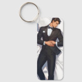 Porte-clés Sleeping Elegant Anime Man (Recto)
