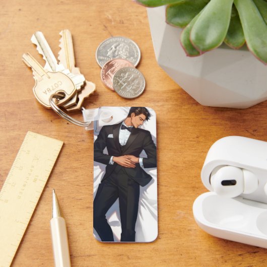 Porte-clés Sleeping Elegant Anime Man (Bureau)