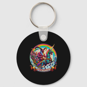 Porte-clés Sleigher Krampus Licorne Démon Horreur Noël Aller