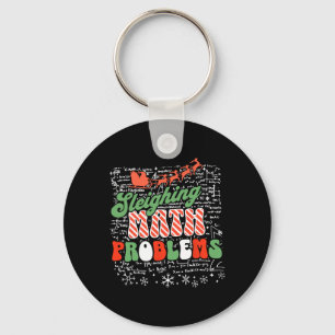 Porte-clés Sleighing Math Problem Math Enseignant Noël