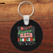 Porte-clés Sleighing Math Problem Math Enseignant Noël (Recto)