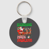 Porte-clés Sleighing Math Problems Funny Teacher Christmas Qu (Recto)