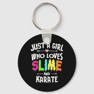 Porte-clés Slime Et Karate Graphisme Pour Filles Femmes