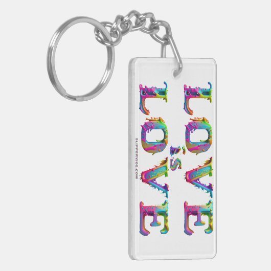 Porte-clés SlipperyJoe amour est l'amour goutte à goutte de f (Devant gauche)