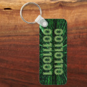 Porte-clés SlipperyJoe's 69 code binaire dynamique ordinateur (Recto)