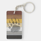 Porte-clés SlipperyJoe's artistic Bear Wood gay gifts Bear Br (Dos)