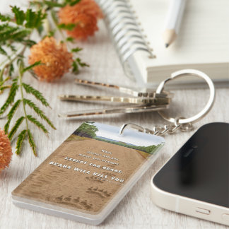 Porte-clés SlipperyJoe's bears will kill you paw prints press