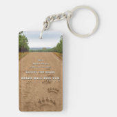 Porte-clés SlipperyJoe's bears will kill you paw prints press (Dos)