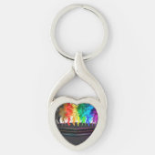 Porte-clés SlipperyJoe's Dancing Pride Shadows cadeaux gay ar (Devant)
