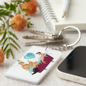 Porte-clés SlipperyJoe's deux gays hommes aiment la baignoire (Devant droit)