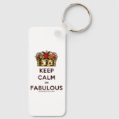 Porte-clés SlipperyJoe's garder calme fabuleux couronne spect (Verso)