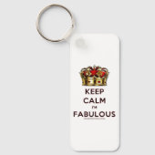 Porte-clés SlipperyJoe's garder calme fabuleux couronne spect (Recto)