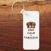 Porte-clés SlipperyJoe's garder calme fabuleux couronne spect (Recto)