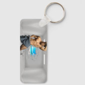 Porte-clés SlipperyJoe's Man serviette brisée mur de brique b (Verso)