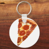 Porte-clés SlipperyJoe's Sliced Pizza pepperoni fromage delic (Recto)