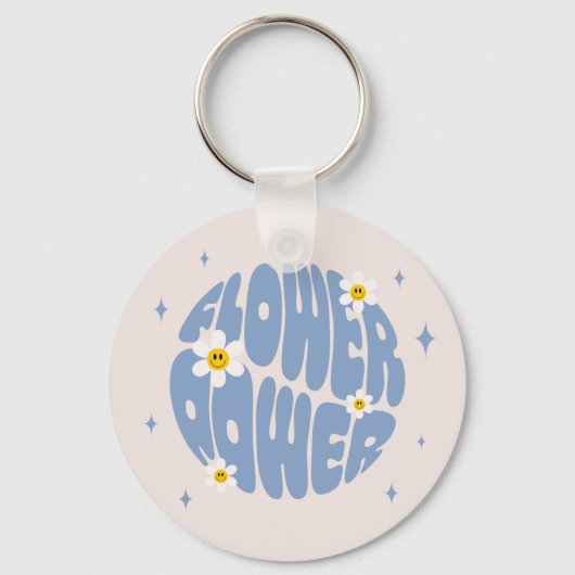 Porte-clés Slogan d'alimentation des fleurs (Recto)
