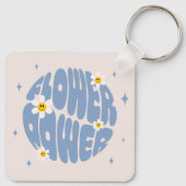 Porte-clés Slogan d'alimentation des fleurs (Dos)