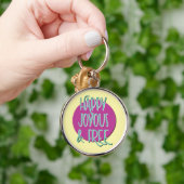 Porte-clés Slogan de rétablissement Heureux Joyeux & Libre (Main)