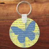 Porte-clés Slogan Papillon (Recto)