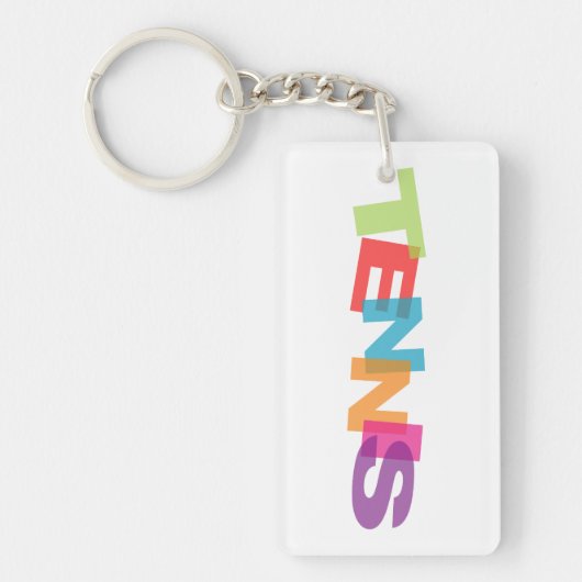 Porte-clés slogan tennis (Devant)