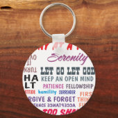 Porte-clés slogans de récupération (Recto)