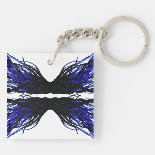 Porte-clés Sloth Abstract 7 Deadly Sins Alcohol Ink Art (Dos)