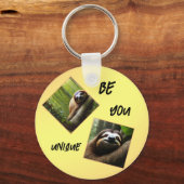 Porte-clés Sloth "Be You Unique", (Recto)