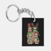Porte-clés Sloth Christmas Joyeux Slothmas Sloth Lover Cadeau (Devant gauche)