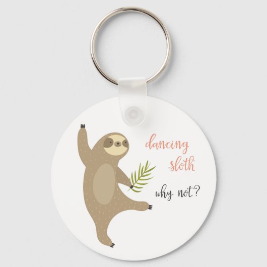 Porte-clés Sloth Dancing | Pourquoi Pas ? (Recto)