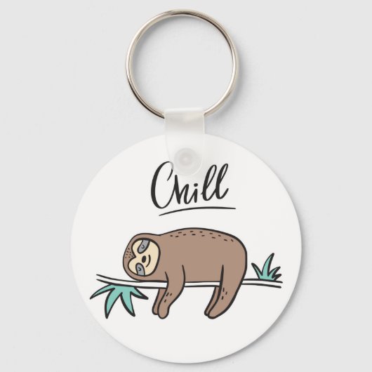Porte-clés Sloth dit "Chill" (Recto)