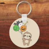 Porte-clés Sloth Halloween Balloons Enfants mignons Animaux K (Recto)