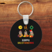 Porte-clés Sloth Halloween Christmas Happy Hallothanksmas Tha (Recto)