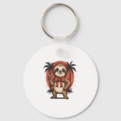 Porte-clés Sloth Summer Beach Rocking (Recto)