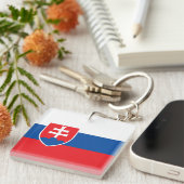 Porte-clés Slovakia Flag (Devant Droit)