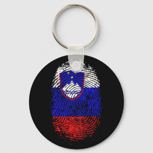 Porte-clés Slovène de 100% de mon ADN à mes empreintes