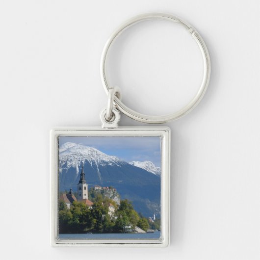 Porte-clés Slovénie, Bled, lac de Bled, île de Bled, Bled (Devant)