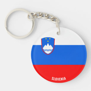 Porte-clés Slovénie Drapeau charmant patriotique